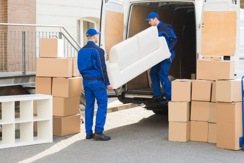 Professional packing boxes and moving supplies in London home