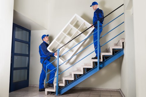 Safe loading of furniture into a removal truck in London