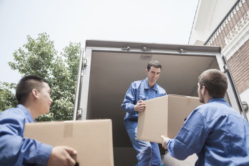 Prepared moving truck for a London house or office move