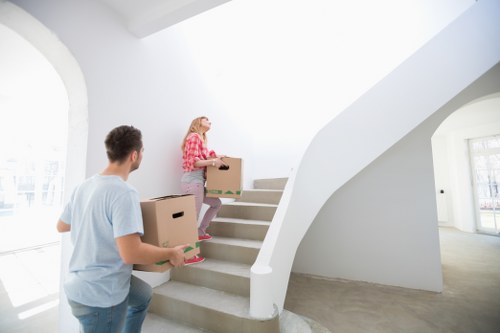 Professional moving service loading furniture in London