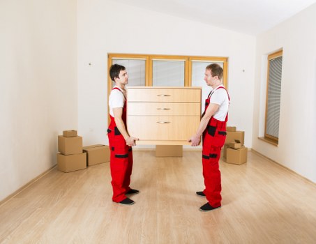 Careful packing materials and labeled boxes for a London relocation